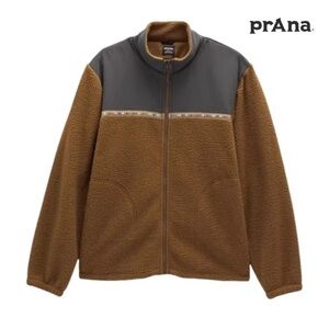 Prana Hurricane F2 unisex fleece jacket size medium. 90’s. Sepia color (brown)